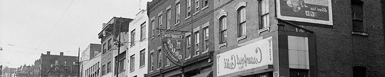 Vintage Black and White Photograph of the Hill District